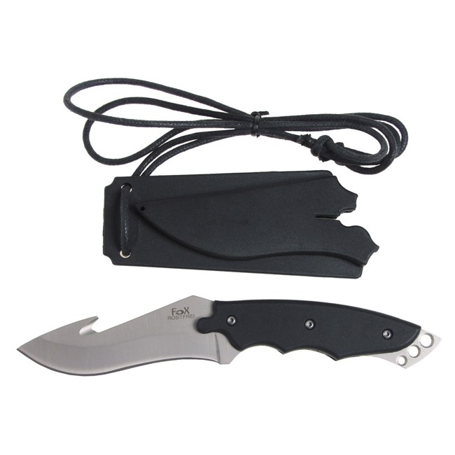 Knife, fixed and bent rip blade, PVC handle | Trekking \ Accessories ...