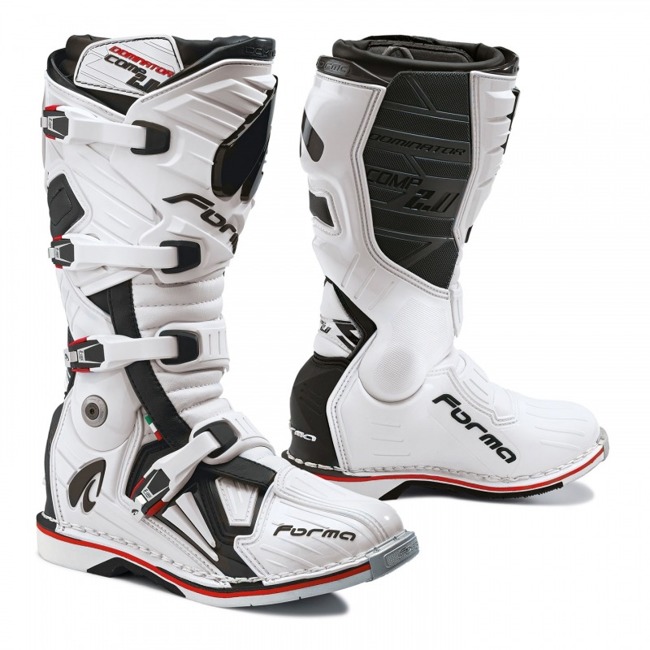 MX motocross bike boots - Forma Boots - DOMINATOR COMP 2.0 White ...