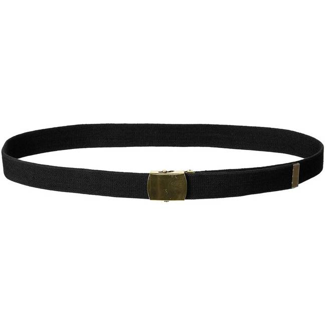 WEB BELT, 30 MM - MILITARY SURPLUS FROM THE BRITISH ARMY - BLACK WITH ...