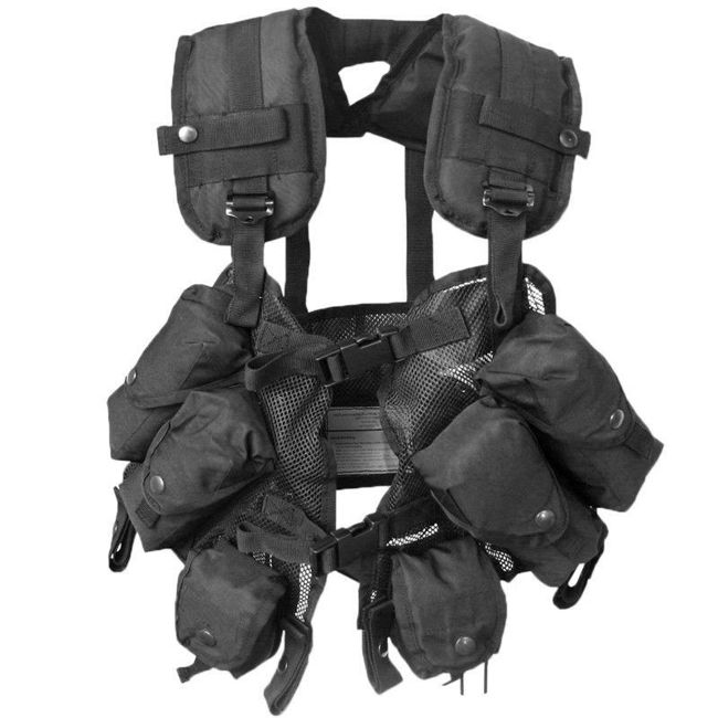 US Black LOAD BEARING VEST Black | Military Tactical \ Military ...