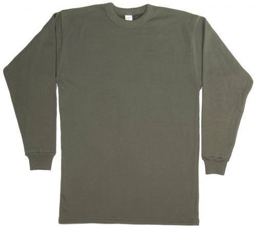 LONG SLEEVED UNDERSHIRT OD GREEN - MILITARY SURPLUS FROM THE GERMAN ...