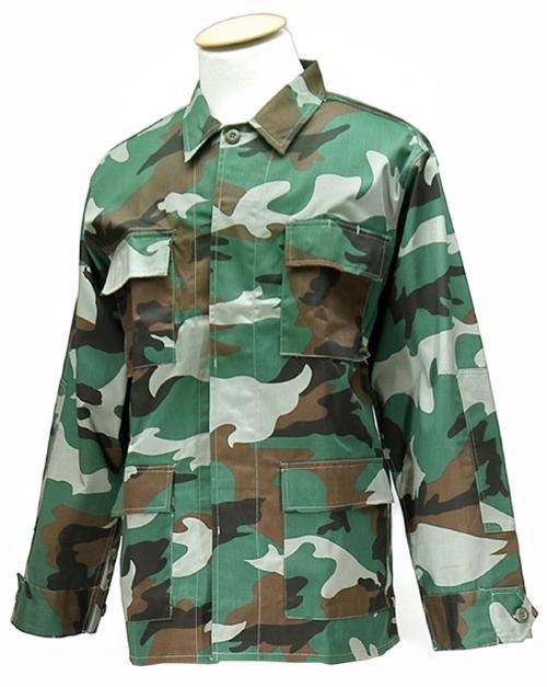 JACKET US BDU STYLE DARK WOODLAND CAMO