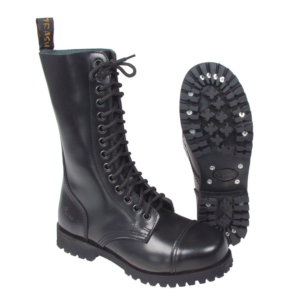 steel cap combat boots