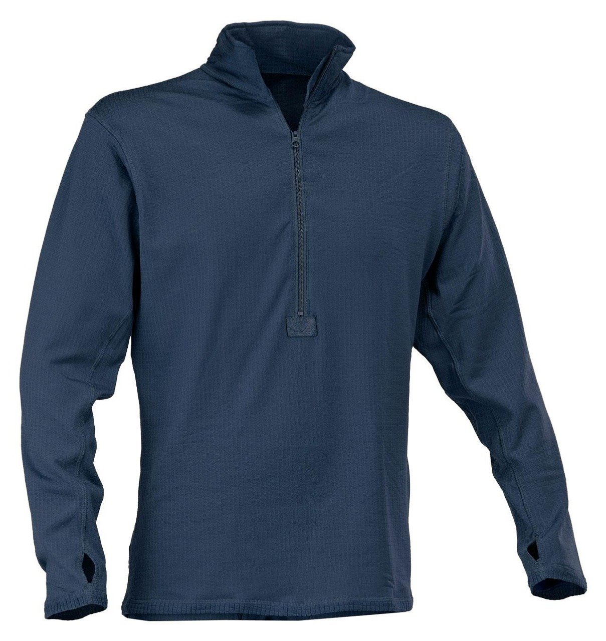 blue thermal shirt