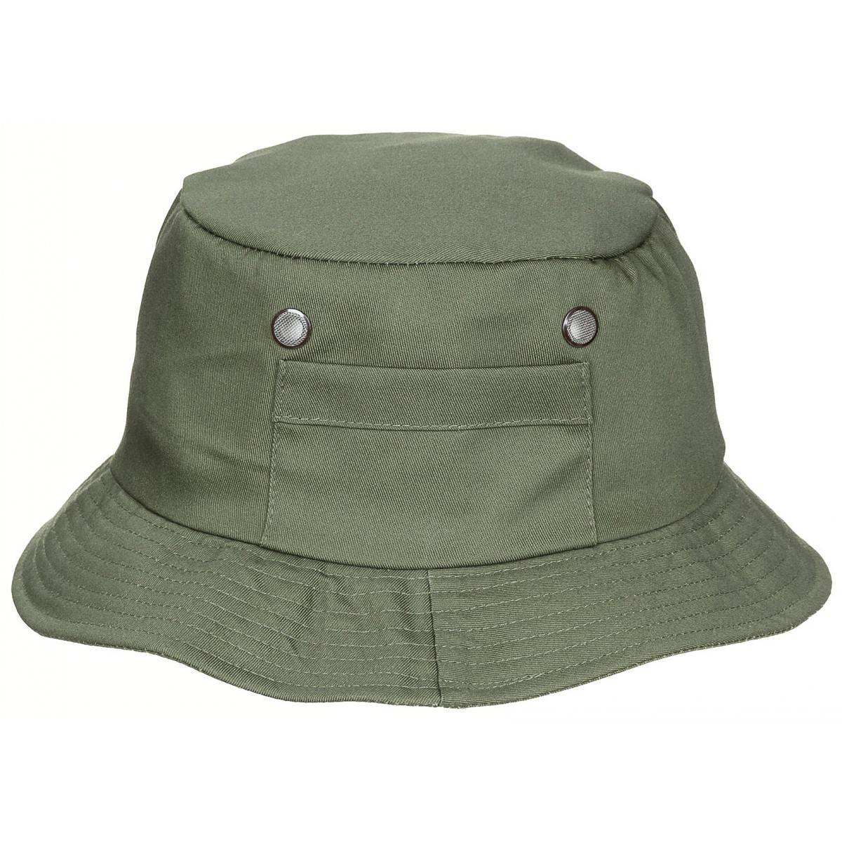 FISHER HAT WITH SIDE POCKET - MFH® - OD GREEN