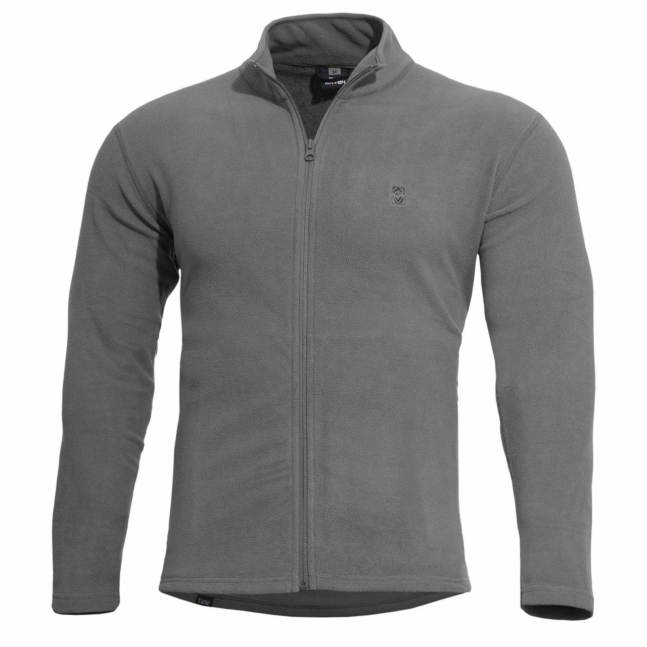 FLEECE SWEATER WITH ZIPPER ELK PENTAGON WOLF GREY Wolf Grey Trekking Men s clothing Sweaters Apparel Combat shirts Sweaters Hoodies Sweaters Apparel Combat shirts Sweaters