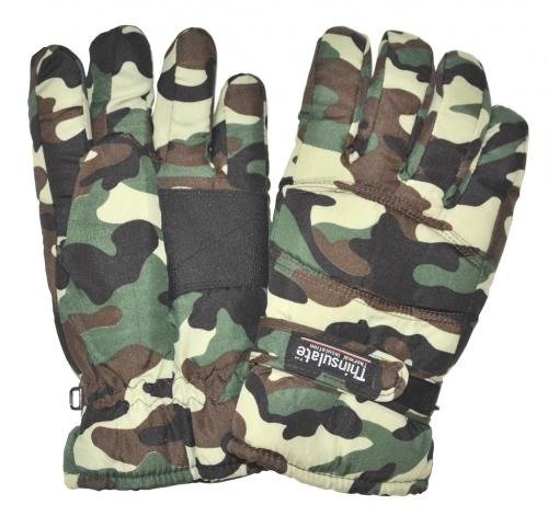 camo thinsulate gloves