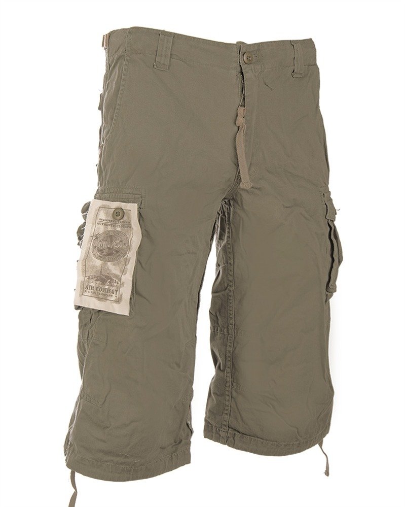 Khaki PREWASH AIR COMBAT 3/4 PANTS Khaki | Apparel \ Bermudas & Shorts ...