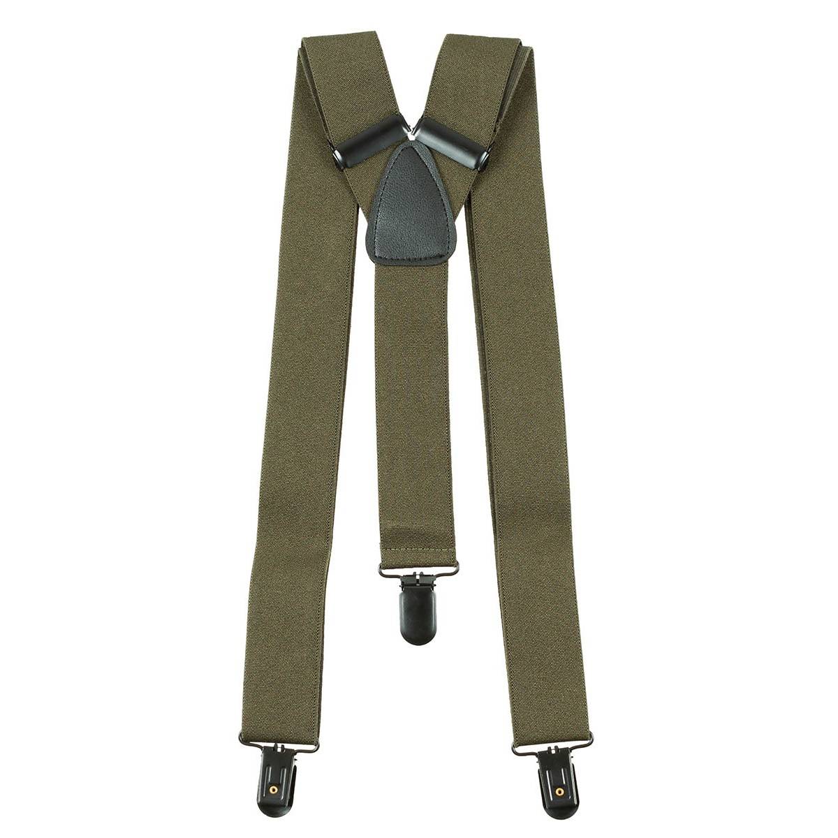 MFH® SUSPENDERS - ELASTIC - ADJUSTABLE - OD GREEN OD Green, Apparel \  Belts \ Trouser Suspenders , Army Navy Surplus -  Tactical, Big variety - Cheap prices