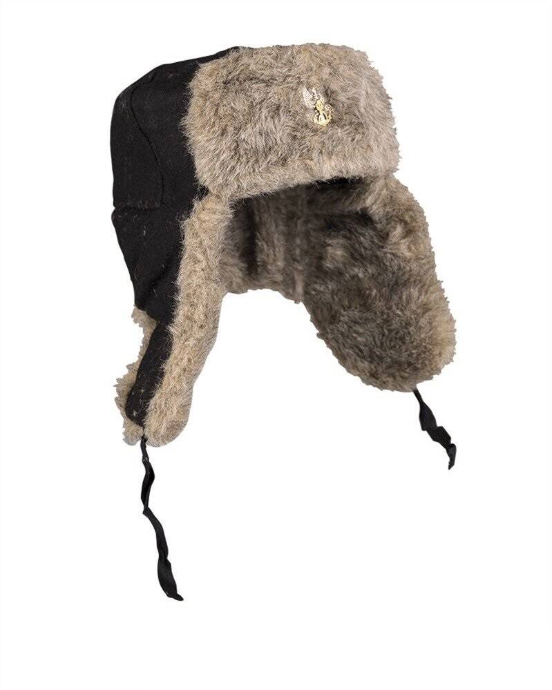 military fur hat