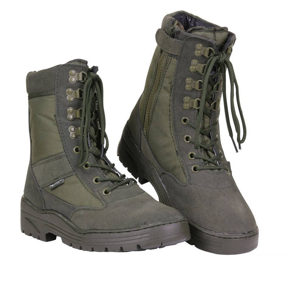 Olive green hot sale tactical boots