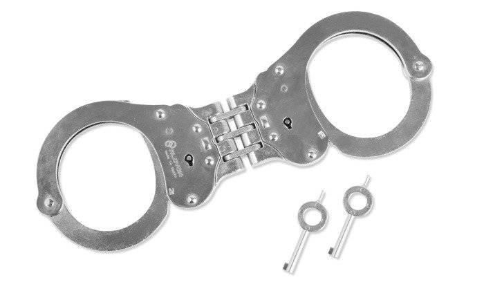 Steel-hinged handcuffs - Silver | Police, EMS & Fire \ Various Military ...