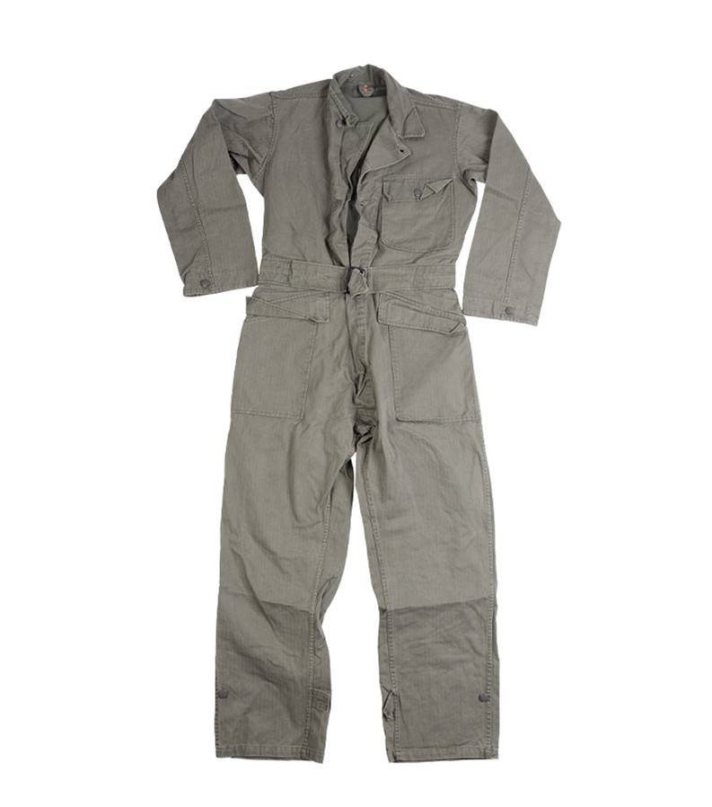 US HBT COVERALL REPRO - OD (Olive Drab) - MILITARY SURPLUS - USED ...