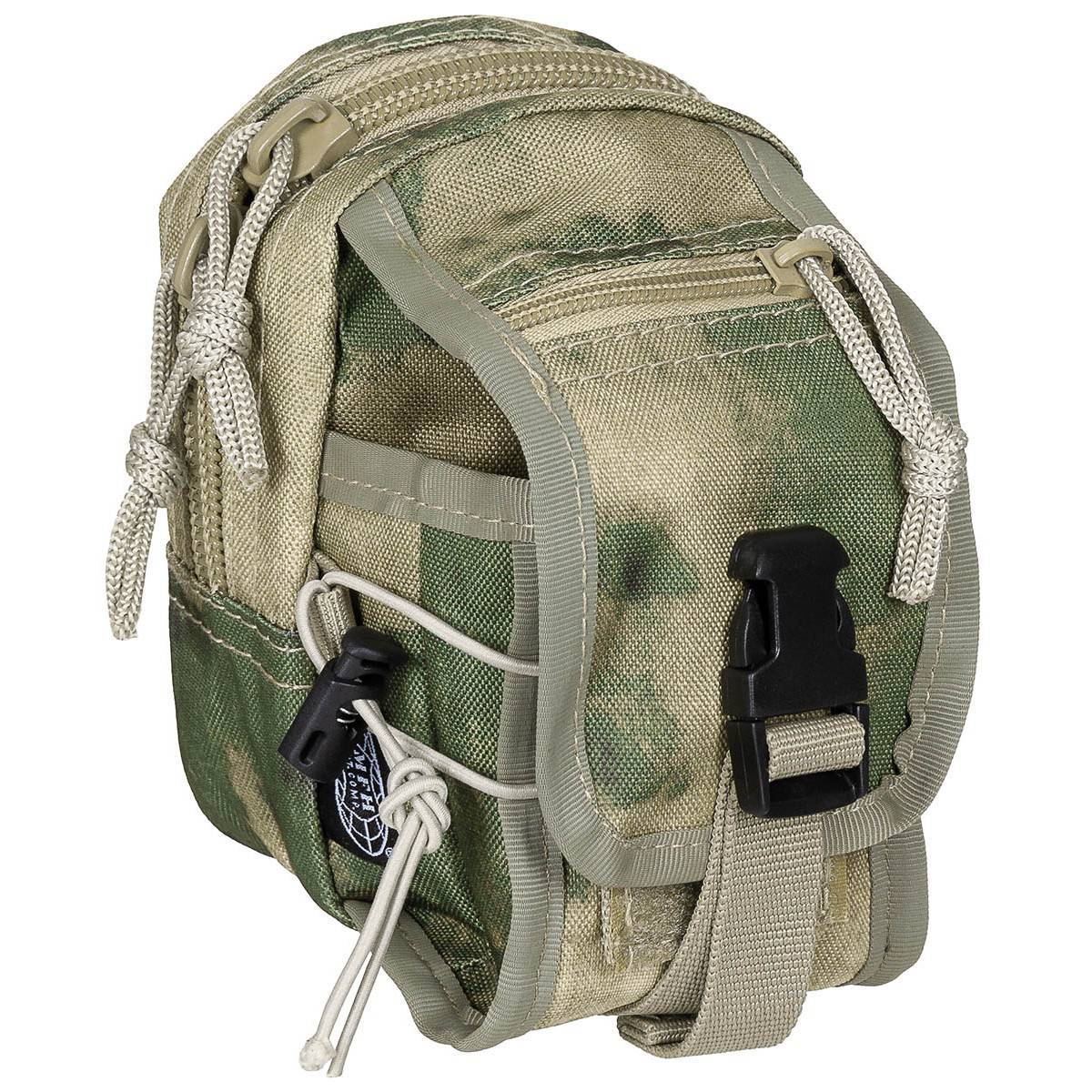 Tactical Military Belt Kit with 9 Detachable Pouches-Green Camo