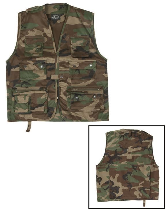Woodland HUNTING AND FISHING VEST Woodland US, Apparel \ Vests \ Hunting  Fishing & Rangervests Hunting \ Vests , Army Navy  Surplus - Tactical, Big variety - Cheap prices
