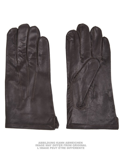  BELGIAN BROWN LEATHER GLOVES LIKE NEW