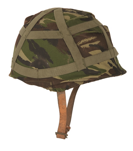  British DPM Helmet Cover Used 