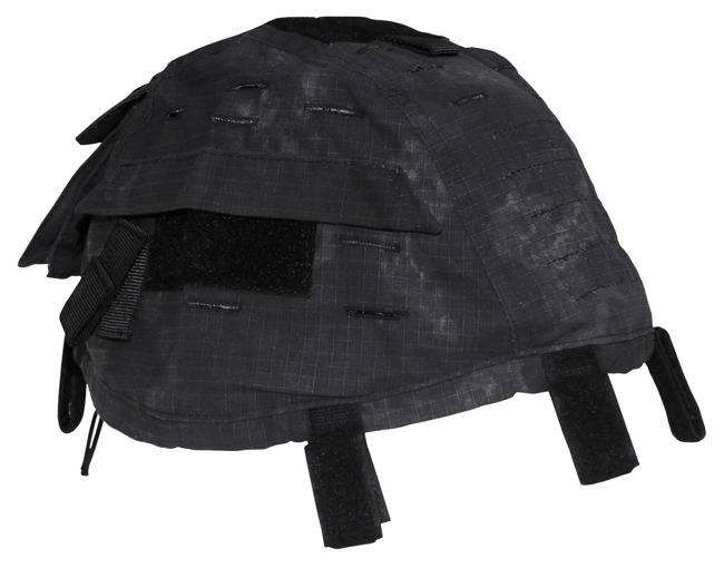  Helmet Cover with pockets, resizable, HDT camo grey - MFH