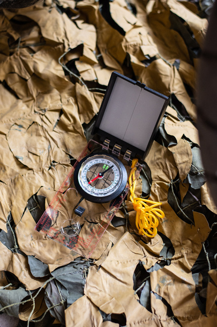  Map Compass With Cover 