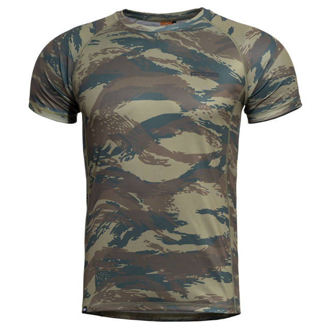 ACTIVITY T-SHIRT - "BODY SHOCK" - Pentagon® - GR CAMO (Greek Lizard)