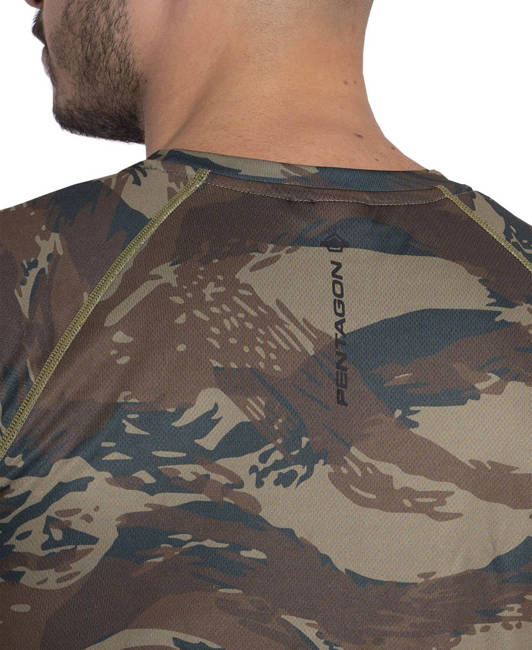 ACTIVITY T-SHIRT - "BODY SHOCK" - Pentagon® - GR CAMO (Greek Lizard)