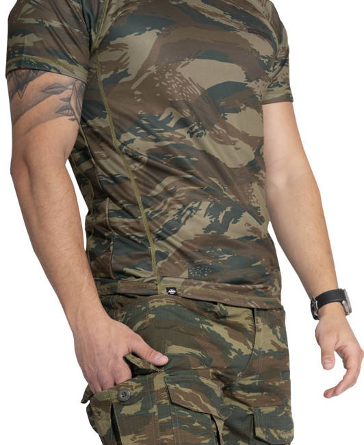 ACTIVITY T-SHIRT - "BODY SHOCK" - Pentagon® - GR CAMO (Greek Lizard)