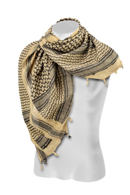 AFGHAN SHAMAG SCARF - TAN