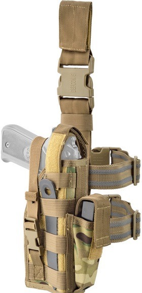 AMBIDEXTROUS LEG PISTOL HOLSTER - DEFCON 5® - MULTICAMO