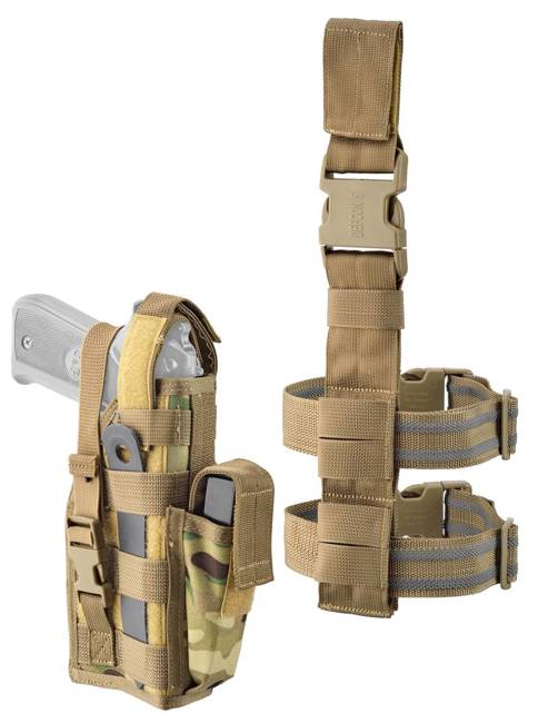 AMBIDEXTROUS LEG PISTOL HOLSTER - DEFCON 5® - MULTICAMO