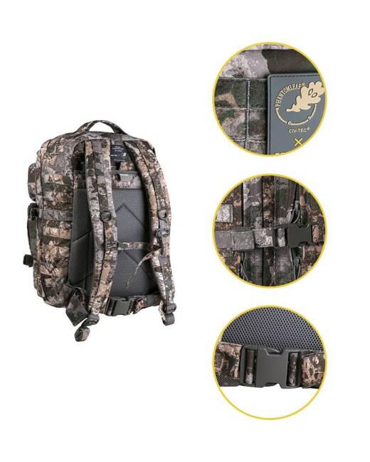 AMERICAN LARGE ASSAULT MOLLE BACKPACK 36L, PHANTOMLEAF WASP I Z1B - MIL-TEC