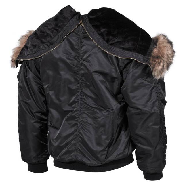 AMERICAN POLAR JACKET WITH THICK LINING, N2B, BLACK - MFH