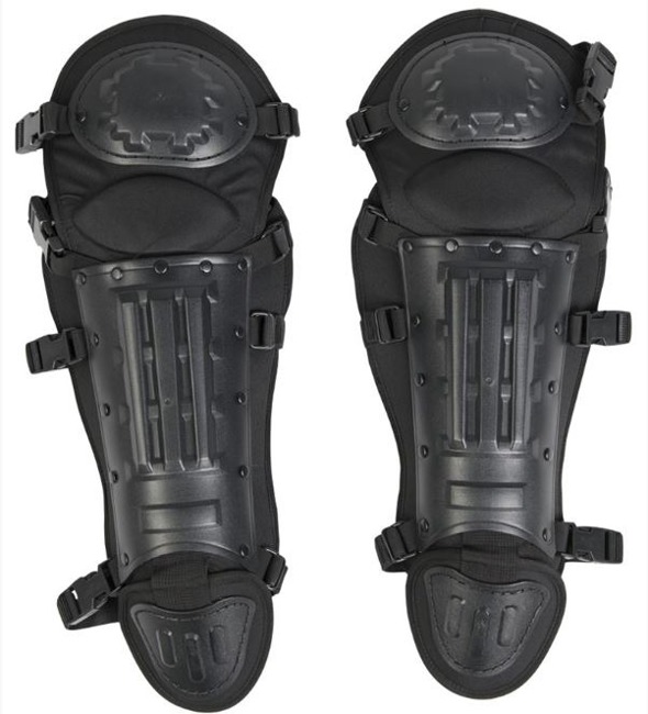 ANTI RIOT LEG PROTECTION - BLACK - MILTEC