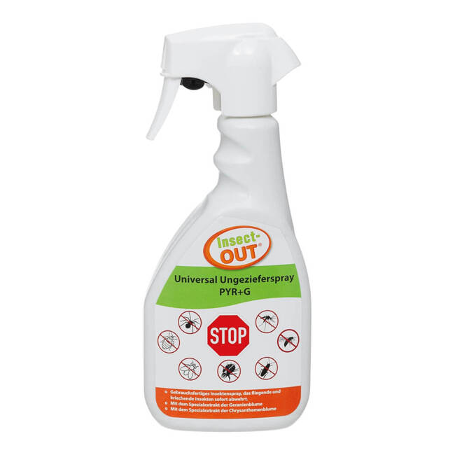 ANTI VERMIN SPRAY - INSECT-OUT - PYR+G - 500 ML - MFH