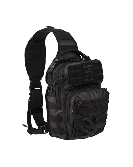 ASSAULT BACKPACK - ONE STRAP - 10 L - TACTICAL BLACK