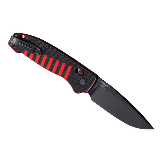 AUTOMATIC KNIFE HK BALLISTA XL 3.75" DROPPOINT G10 RED & BLACK CERAKOTE - HECKLER & KOCH