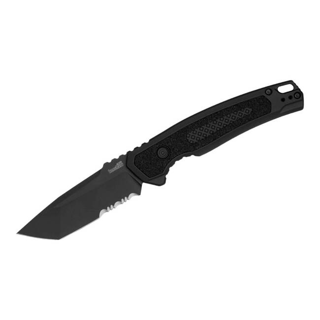 AUTOMATIC KNIFE LAUNCH 16 ALUMINUM BLACK TANTO SERRATED - KERSHAW