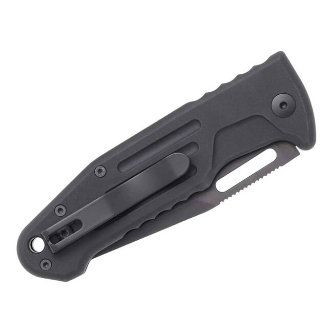 AUTOMATIC KNIFE NEW SMARTY CLIPPOINT ALL BLACK - FOX KNIVES