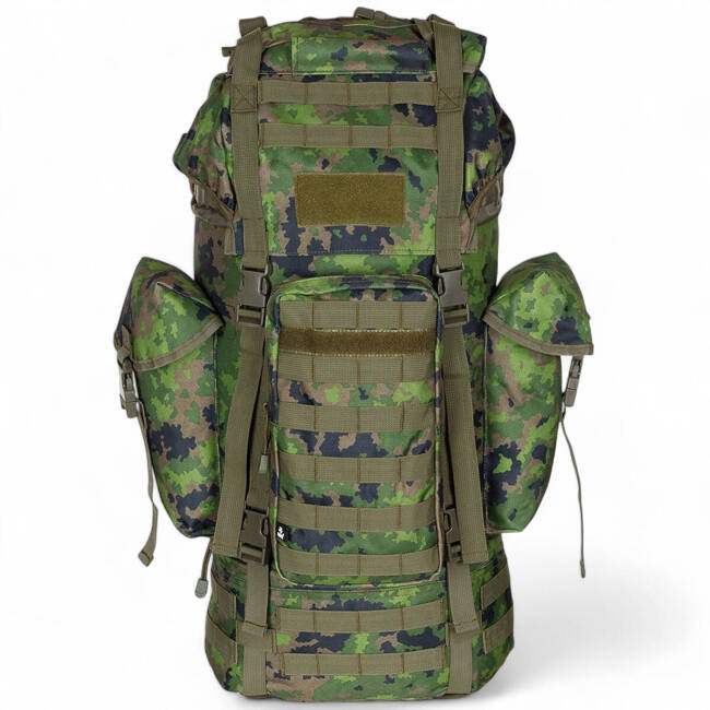 BACKPACK COMBAT BW - MOLLE - ALUMINUM ROD - 65 L - MFH - M05 CAMO