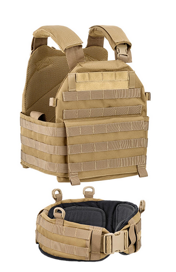 BALLISTIC PLATE CARRIER VEST - DEFCON 5® - COYOTE TAN