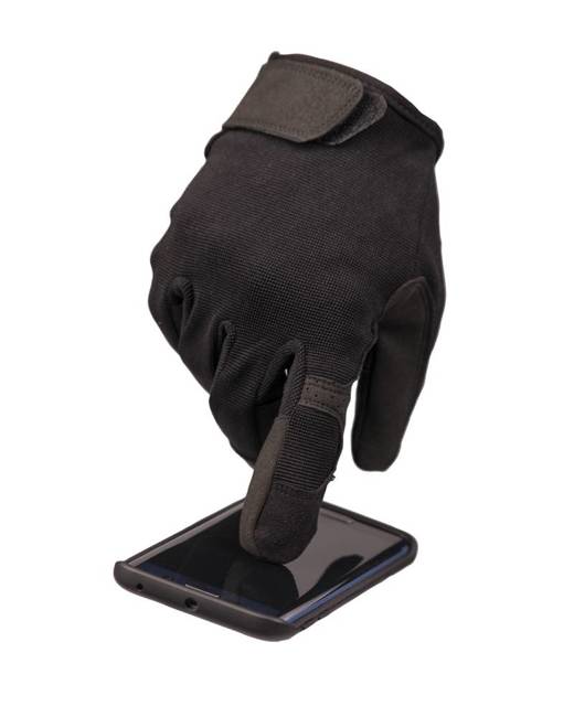 BLACK COMBAT TOUCH GLOVES