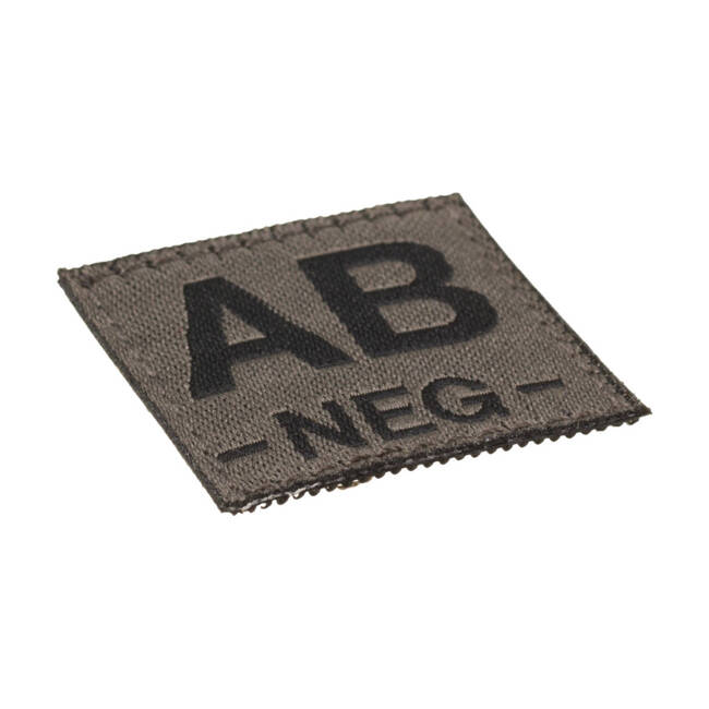 BLOOD GROUP PATCH - AB NEG - RAL7013 - CLAWGEAR