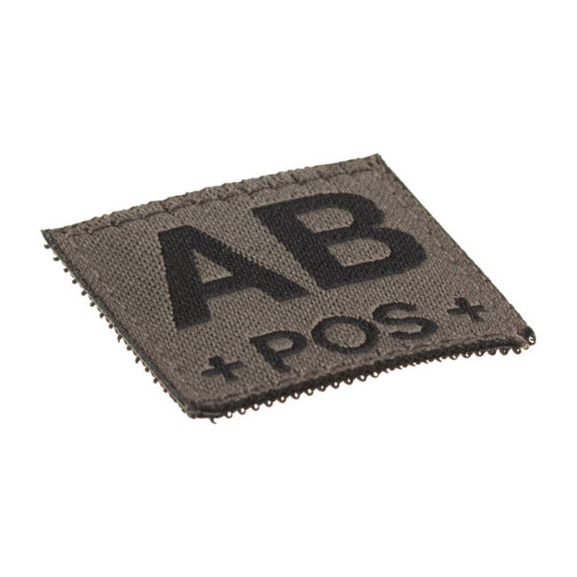 BLOOD GROUP PATCH - AB POS - RAL7013 - CLAWGEAR