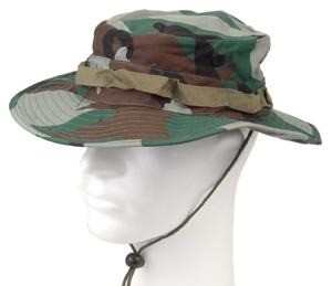 BUSH HAT JUNGLE US (RIP-STOP) WOODLAND CAMO 