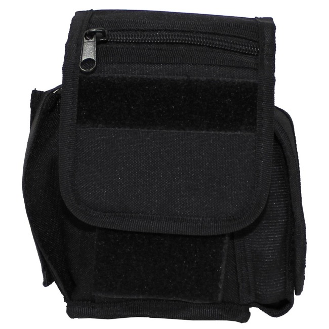 Belt Pouch with 3 compartments, black