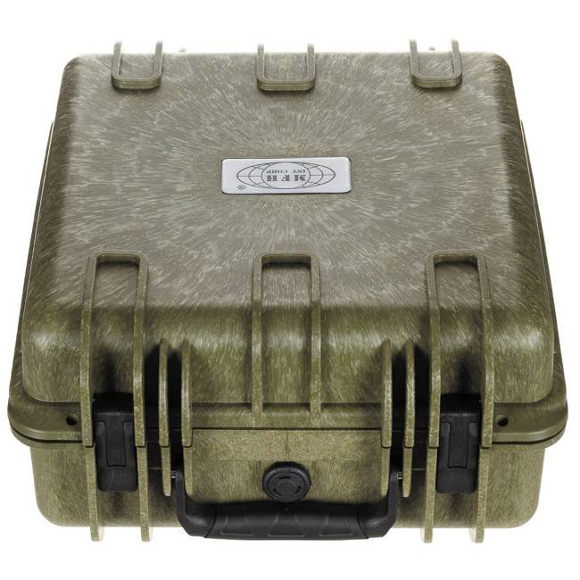 Box, plastic, waterproof, 36x41,9x19,5 cm, OD green