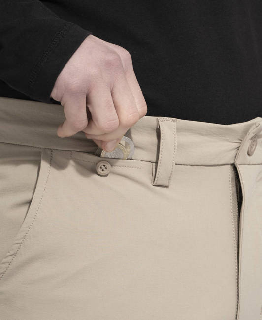 CHINO PANTS - "ALLURE " - PENTAGON® - KHAKI - LENGTH 34″