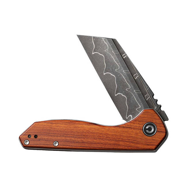 CIVIVI ExOne Guibourtia Damascus pocket knife