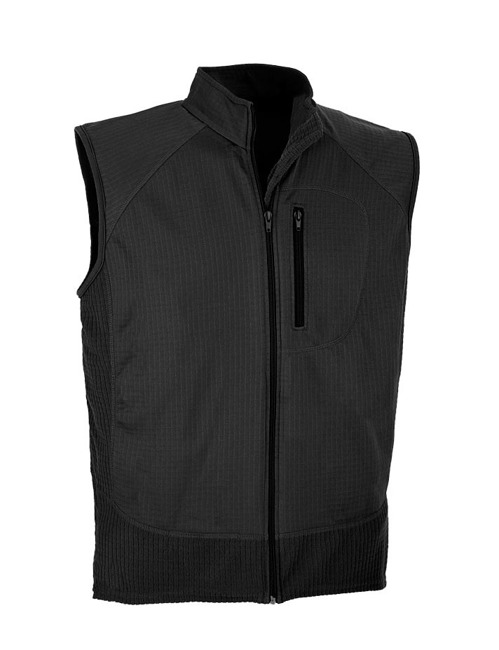 COMBAT FLEECE VEST - Black