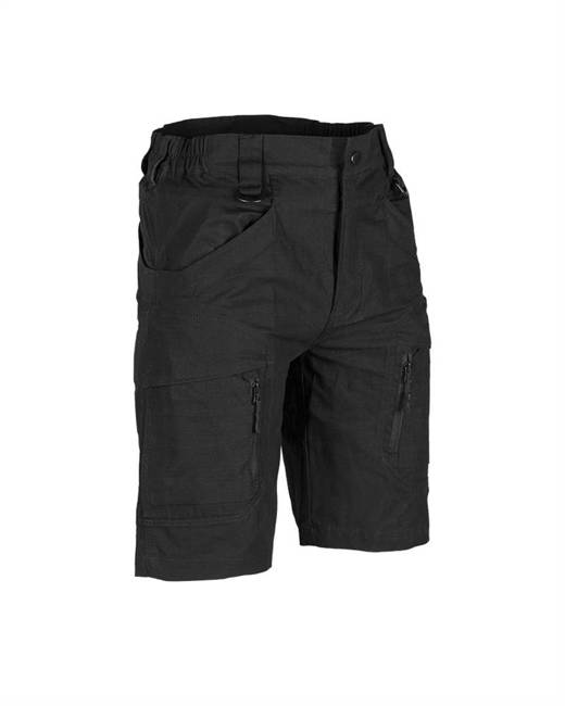 COTTON ASSAULT SHORTS RIPSTOP - MIL-TEC® - BLACK Black | Apparel ...