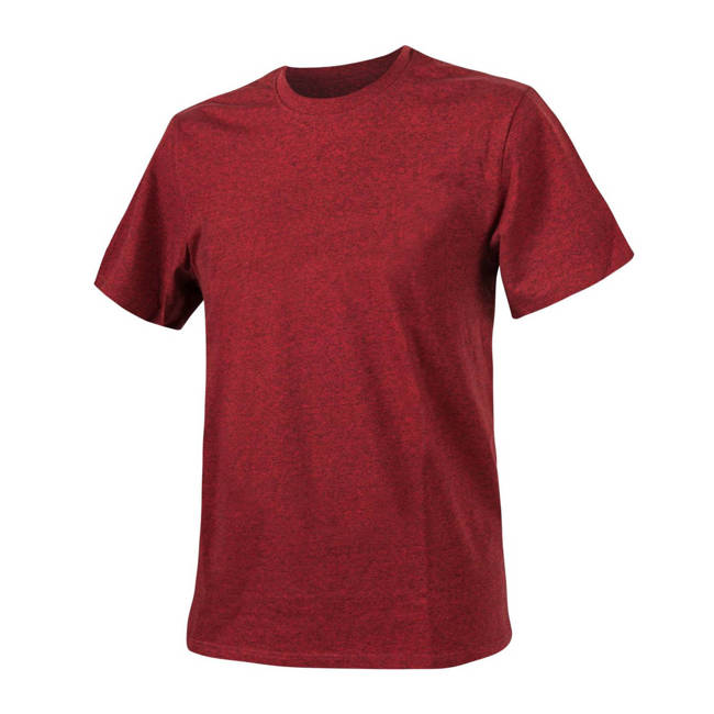 COTTON T-SHIRT - Helikon Tex® - RED/BLACK MELANGE